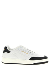 Saint Laurent Bicolor Calfskin Low Top Sneakers