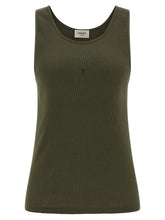 Saint Laurent Bicolor Cotton Tank Tops - M