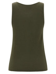 Saint Laurent Bicolor Cotton Tank Tops - M