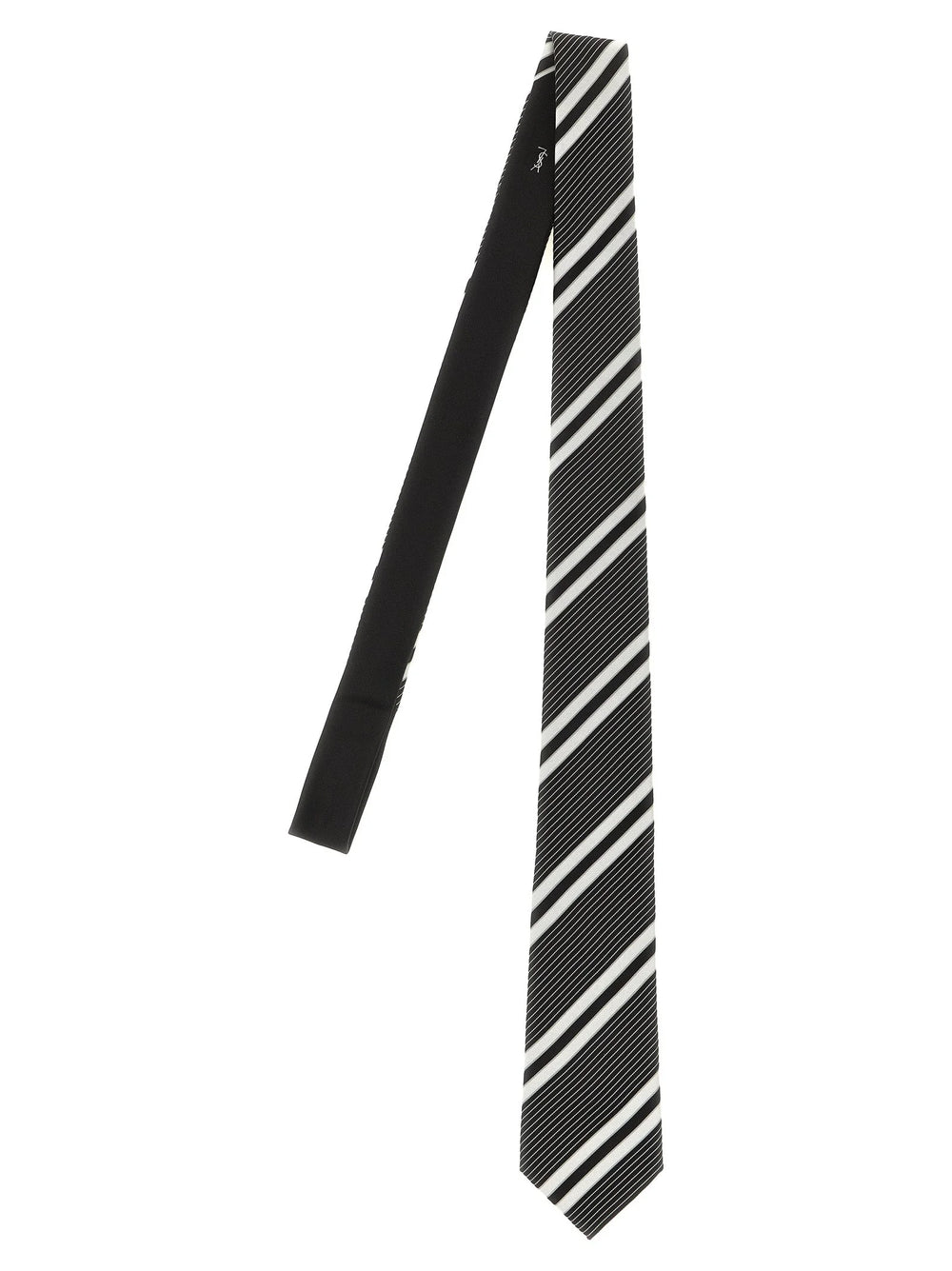 Saint Laurent Bicolor Silk Tie