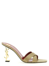 Saint Laurent Bicolor Viscose Stiletto Heel Sandals - EU41/US11