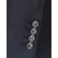 Saint Laurent Black Acetate Coat - 38