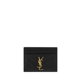 Saint Laurent Black Calf Leather Bos Taurus Cardholder