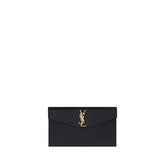 Saint Laurent Black Calf Leather Bos Taurus Clutch Bag