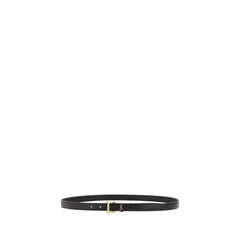 Saint Laurent Black Calf Leather Bos Taurus Regular Belt - 105 cm / 42 Inches