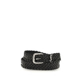 Saint Laurent Black Calf Leather Bos Taurus Regular Belt - 95 cm / 38 Inches