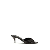 Saint Laurent Black Calf Leather Bos Taurus Sandals - EU38.5/US8.5