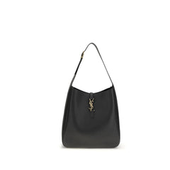 Borsa a tracolla Saint Laurent in pelle di vitello nera Bos Taurus