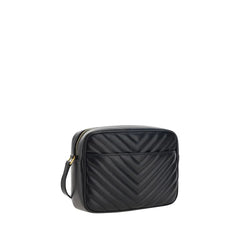 Borsa a tracolla in pelle di vitello Bos Taurus nera Saint Laurent