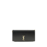 Saint Laurent Black Calf Leather Bos Taurus Shoulder Bag