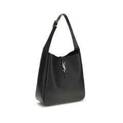 Borsa a tracolla Saint Laurent in pelle di vitello nera Bos Taurus