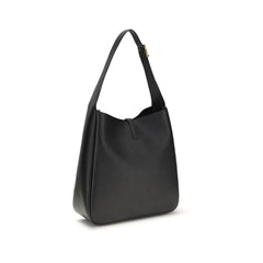 Borsa a tracolla Saint Laurent in pelle di vitello nera Bos Taurus