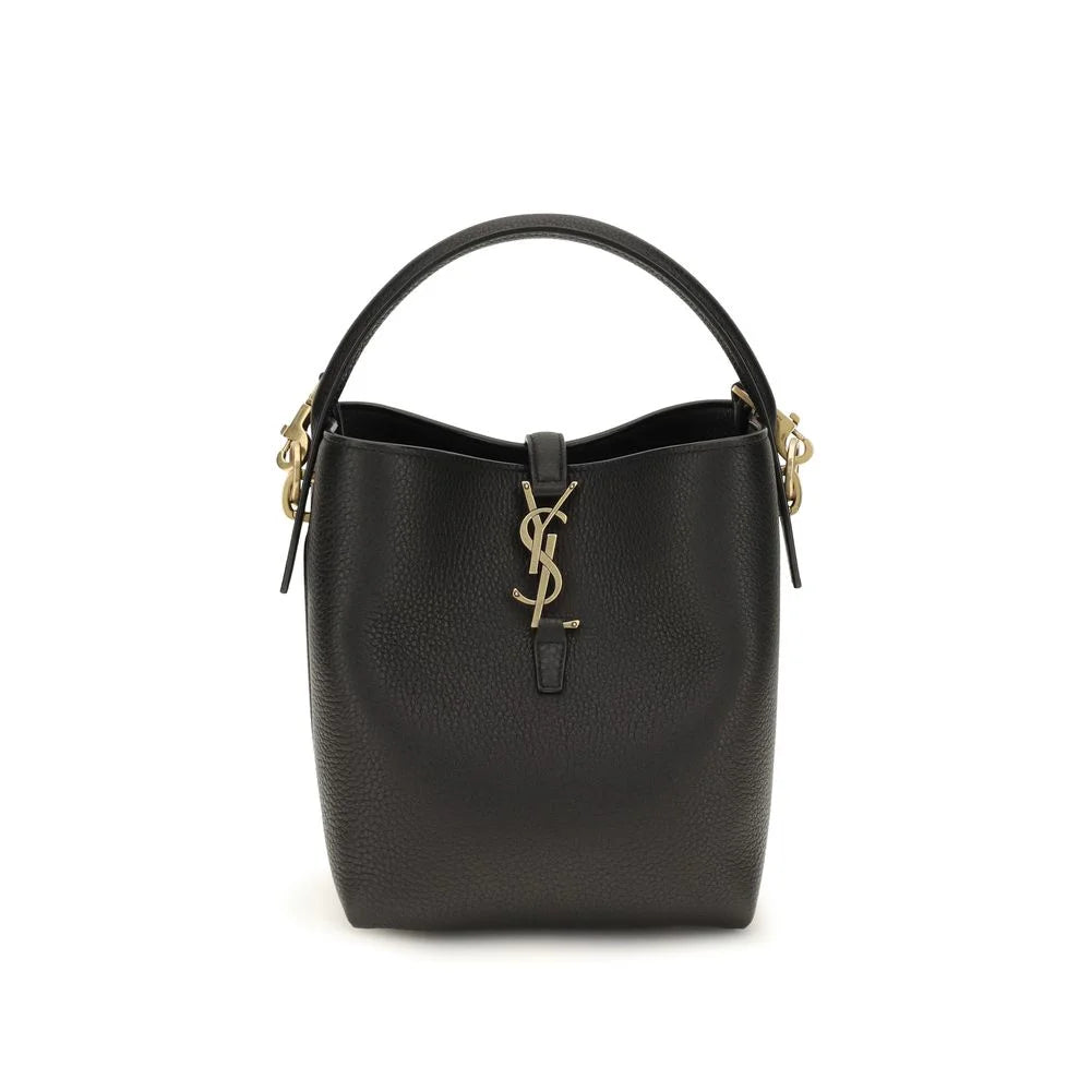 Saint Laurent Black Calf Leather Bos Taurus Shoulder Bag