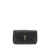 Saint Laurent Black Calf Leather Bos Taurus Shoulder Bag