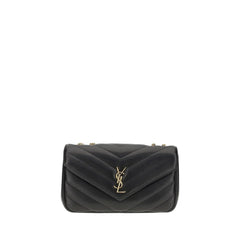 Saint Laurent Black Calf Leather Bos Taurus Shoulder Bag