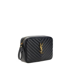 Borsa a tracolla in pelle di vitello Bos Taurus nera Saint Laurent