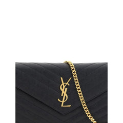 Saint Laurent Black Calf Leather Bos Taurus Shoulder Bag - Shoulder Bags