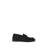 Saint Laurent Black Calf Leather Bos Taurus Slip-On Loafers - EU42/US9