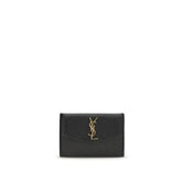 Saint Laurent Black Calf Leather Bos Taurus Wallet