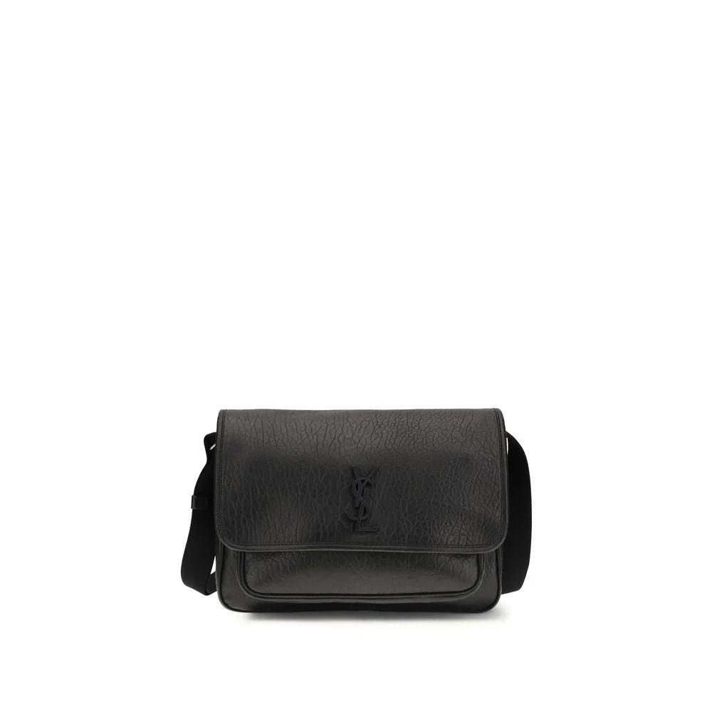 Saint Laurent Černá peněženka z teletí kůže Bos Taurus