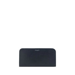 Saint Laurent Black Calf Leather Bos Taurus Wallet