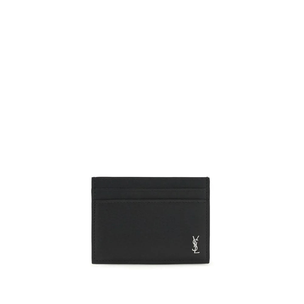 Saint Laurent Black Calf Leather Bos Taurus Wallet