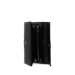 Saint Laurent Black Calf Leather Bos Taurus Wallet