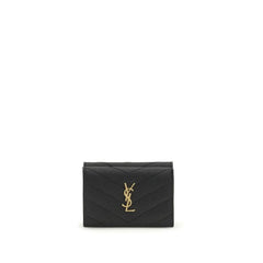 Saint Laurent Black Calf Leather Bos Taurus Wallet