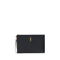 Saint Laurent Black Calf Leather Bos Taurus Wallet