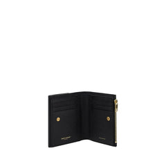 Saint Laurent Black Calf Leather Bos Taurus Wallet