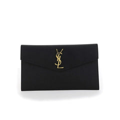 Saint Laurent Black Calf Leather Bos Taurus Wallet