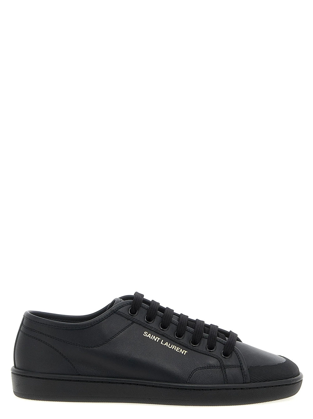 Saint Laurent Black Calfskin Low Top Sneakers - EU 40 | US 7
