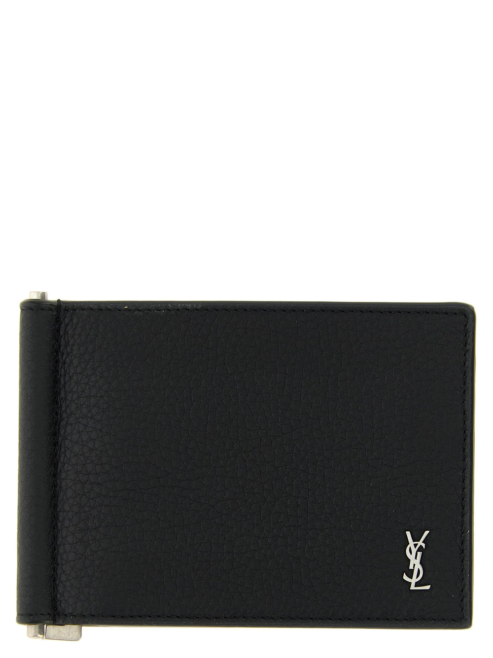 Saint Laurent Black Calfskin Money Clip