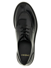 Saint Laurent Black Calfskin Oxfords And Derbies