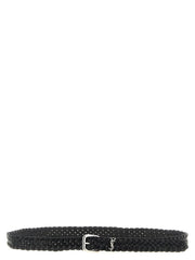 Saint Laurent Black Calfskin Regular Belt - 90 cm / 36 Inches