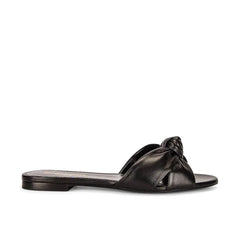Saint Laurent Black Calfskin Slides - EU36.5/US6.5
