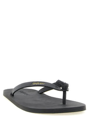 Saint Laurent Black Calfskin Slides - EU36/US6