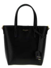 Sac cabas en veau noir Saint Laurent