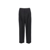 Saint Laurent Black Cashmere Casual Pants - IT52 | XL