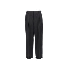 Saint Laurent Black Cashmere Casual Pants - IT52 | XL