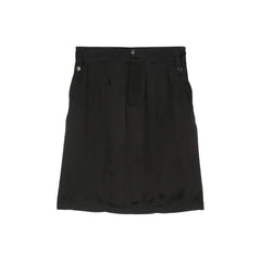 Saint Laurent Black Copper Midi Skirt
