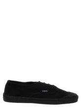Saint Laurent Black Cotton Low Top Sneakers