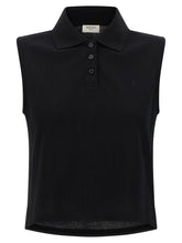 Saint Laurent Black Cotton Polo Shirt - XS