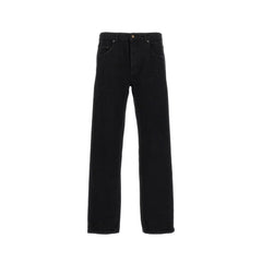 Saint Laurent Black Cotton Relaxed Fit Jeans - W25 | IT39