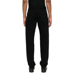 Saint Laurent Black Cotton Relaxed Fit Jeans - W30