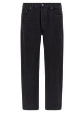 Saint Laurent Black Cotton Straight-Leg Jeans