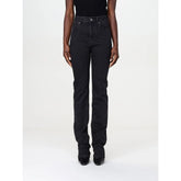 Saint Laurent Black Cotton Straight-Leg Jeans - W28