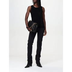Saint Laurent Black Cotton Straight-Leg Jeans - W28