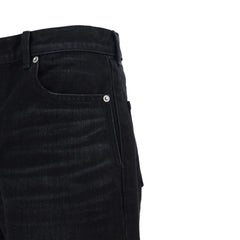 Saint Laurent Black Cotton Straight-Leg Jeans - W29