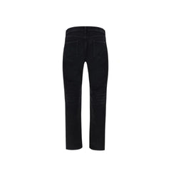Saint Laurent Black Cotton Straight-Leg Jeans - W29